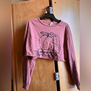 Long sleeve crop top